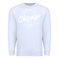 White chicago Premium Sweatshirt - artisFamous