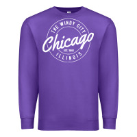 Purple chicago Premium Sweatshirt - artisFamous