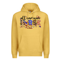 Antique Gold all american nurse Premium Hoodie - Artiststas