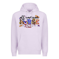 Lilac all american nurse Premium Hoodie - Artiststas