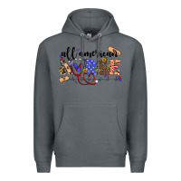 Rock all american nurse Premium Hoodie - Artiststas