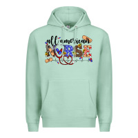 Seafoam all american nurse Premium Hoodie - Artiststas