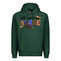 Sports Green all american nurse Premium Hoodie - Artiststas