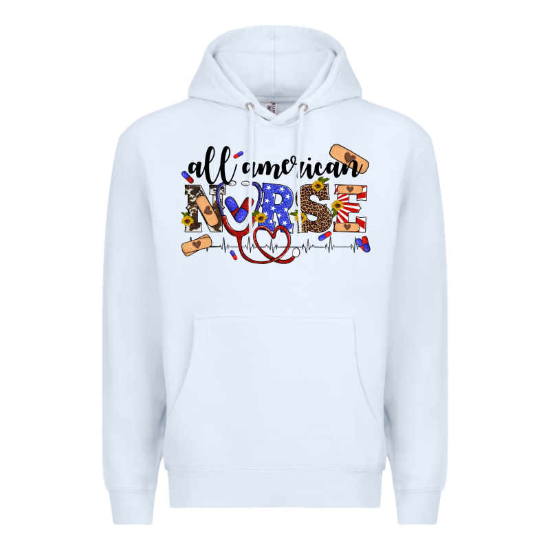 All American Nurse Premium Hoodie by Artiststas | Teevron