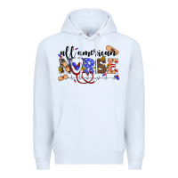 White all american nurse Premium Hoodie - Artiststas