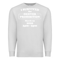 Dove Grey i survived denver prohibition 2020 Premium Sweatshirt - artisFamous