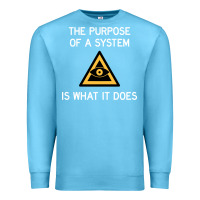 Ocean Blue posiwid dark mode Premium Sweatshirt - artisFamous