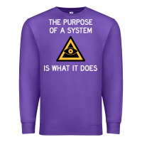 Purple posiwid dark mode Premium Sweatshirt - artisFamous