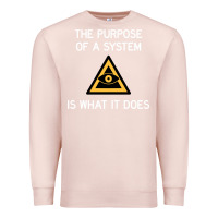 Pale Pink posiwid dark mode Premium Sweatshirt - artisFamous