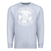 Heather Grey guy fieri knuckle sandwich Premium Sweatshirt - artisFamous