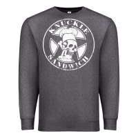 Charcoal Heather guy fieri knuckle sandwich Premium Sweatshirt - artisFamous