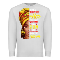 Dove Grey black history month shirt african woman afro i am the storm t shirt Premium Sweatshirt - artisFamous