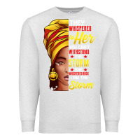 Oatmeal Heather black history month shirt african woman afro i am the storm t shirt Premium Sweatshirt - artisFamous
