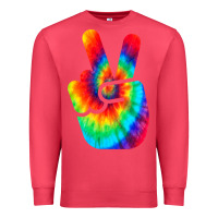 Cardinal cool peace hand tie dye t shirt for boys and girls Premium Sweatshirt - artisFamous