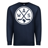 Navy retro washington dc hockey Premium Sweatshirt - artisFamous