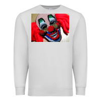 Dove Grey embroidered clown Premium Sweatshirt - artisFamous