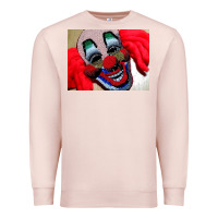 Pale Pink embroidered clown Premium Sweatshirt - artisFamous