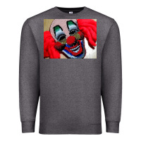 Charcoal Heather embroidered clown Premium Sweatshirt - artisFamous