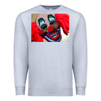 Heather Grey embroidered clown Premium Sweatshirt - artisFamous