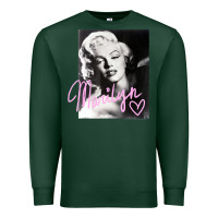 Sports Green monroe black and white pink handwriting t shirt Premium Sweatshirt - artisFamous