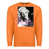 Carrot monroe black and white pink handwriting t shirt Premium Sweatshirt - artisFamous