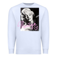 White monroe black and white pink handwriting t shirt Premium Sweatshirt - artisFamous