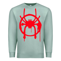 Seafoam spiderverse miles symbol tag t shirt Premium Sweatshirt - artisFamous