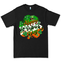 Black Happy St. Patrick's Day Premium Tee - CowGirlArtShop