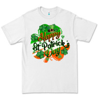 White Happy St. Patrick's Day Premium Tee - CowGirlArtShop