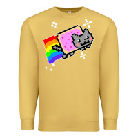 Antique Gold nyan cat t shirt Premium Sweatshirt - artisFamous