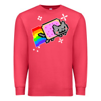 Cardinal nyan cat t shirt Premium Sweatshirt - artisFamous