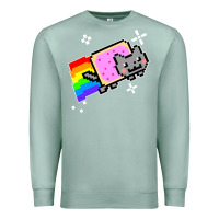 Seafoam nyan cat t shirt Premium Sweatshirt - artisFamous