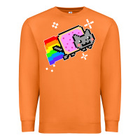 Carrot nyan cat t shirt Premium Sweatshirt - artisFamous