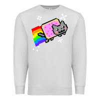 Dove Grey nyan cat t shirt Premium Sweatshirt - artisFamous