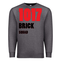Charcoal Heather 1017 Brick Squad Black Red Premium Sweatshirt - artisFamous