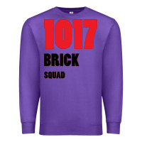 Purple 1017 Brick Squad Black Red Premium Sweatshirt - artisFamous