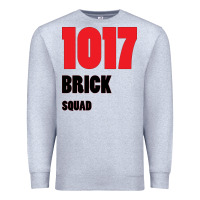 Heather Grey 1017 Brick Squad Black Red Premium Sweatshirt - artisFamous