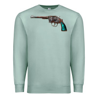 Seafoam Revolver Handgun Premium Sweatshirt - artisFamous