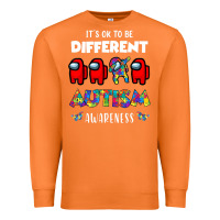 Carrot a.mong us it's o.kay to be different autism awareness t shirt Premium Sweatshirt - artisFamous