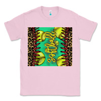 Bubblegum Pink Softball leopard tumbler Classic Tee - HowdyJamesFarm