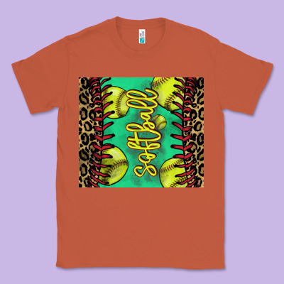 Softball Leopard Tumbler Classic Tee Designed By Howdyjamesfarm