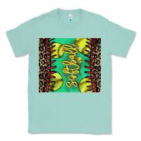 Seafoam Softball leopard tumbler Classic Tee - HowdyJamesFarm