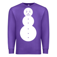 Purple jeezy snowman funny shirt premium Premium Sweatshirt - artisFamous