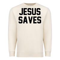 Sandshell jesus saves christian faith trust in god lord christ Premium Sweatshirt - artisFamous