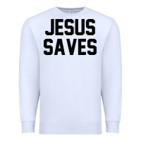 Jesus Saves Christian Faith Trust In God Lord Christ Premium Sweatshirt | Teevron