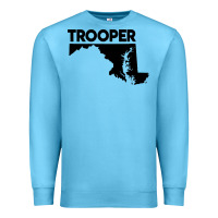 Ocean Blue maryland state trooper Premium Sweatshirt - artisFamous