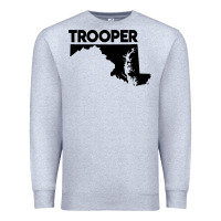 Heather Grey maryland state trooper Premium Sweatshirt - artisFamous