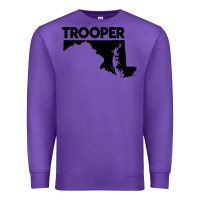 Purple maryland state trooper Premium Sweatshirt - artisFamous