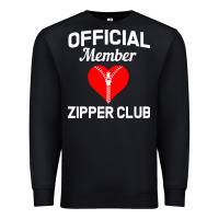 Black open heart surgery zipper club bypass get well recovery gift Premium Sweatshirt - artisFamous