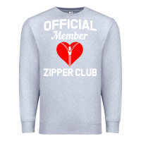 Heather Grey open heart surgery zipper club bypass get well recovery gift Premium Sweatshirt - artisFamous